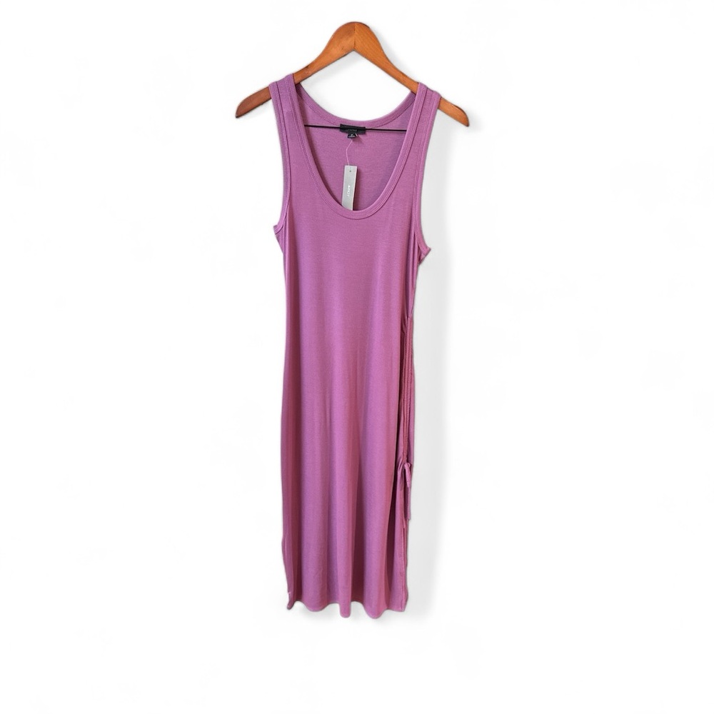 J.Crew side ruched midi tank dress
